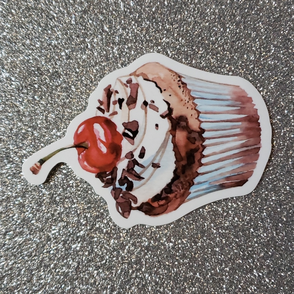 FOOD CUPCAKE waterproof sticker ART